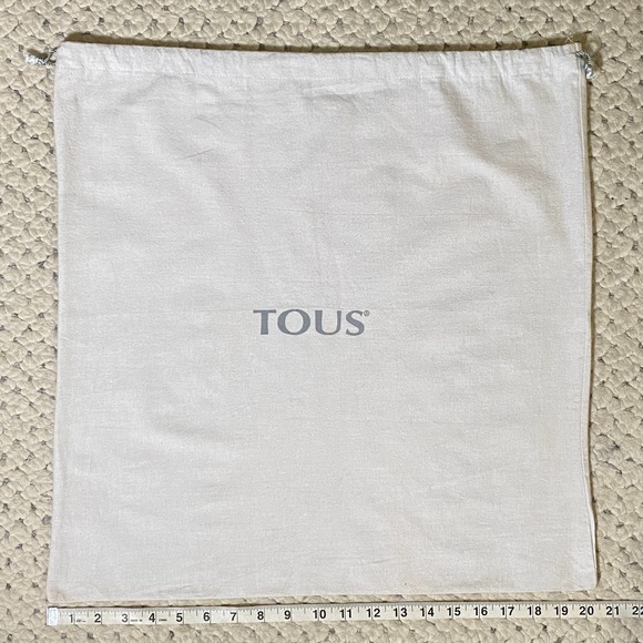 TOUS Large Tote Bear Duffle Messenger Dust Bag XL Signature Sleeper 21" 20.5" - Picture 4 of 5